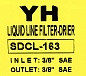 Фильтр жидкостный YH SDCL 163 (3/8 резьба), осушитель/антикислотный