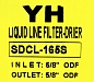 Фильтр жидкостный YH SDCL 165S (5/8 пайка), осушитель/антикислотный