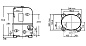 Компрессор Tecumseh AWS2512Z-TU (380V) под пайку (зам. TFH2511Z)