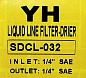 Фильтр жидкостный YH SDCL 032 (1/4 резьба), осушитель/антикислотный