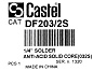 Фильтр-осушитель Castel DF203/2S (1/4 под пайку), жидкостный