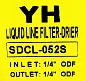 Фильтр жидкостный YH SDCL 052S (1/4 пайка), осушитель/антикислотный