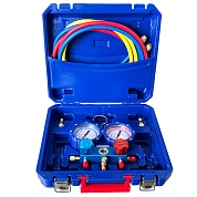 купить Коллектор двухвентильный WK-P6002B (D80 +3 шл 150 см + 2 адап AD-89+ кейс, R410 R134 R404 R32) DSZH с доставкой по Минску и Беларуси в Интернет-магазине КупиЗапчасть.бел +375-29-680-34-78