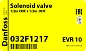 Вентиль соленоидный Danfoss EVR 10 (1/2, под пайку, НЗ) 032L1217