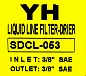 Фильтр жидкостный YH SDCL 053 (3/8 резьба), осушитель/антикислотный