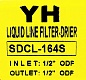 Фильтр жидкостный YH SDCL 164S (1/2 пайка), осушитель/антикислотный