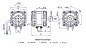 Двигатель вентилятора YZF 34-110 Вт | Weiguang YZF34-45